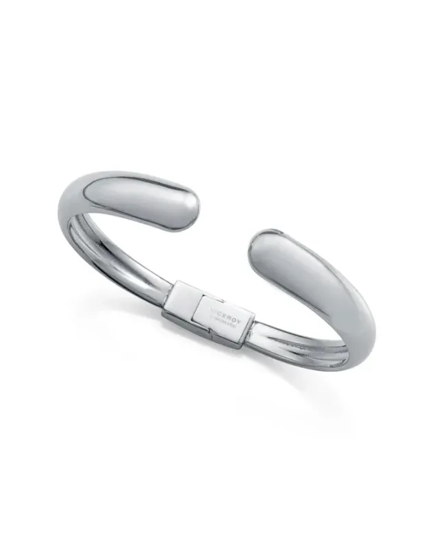 Pulsera de mujer de acero rígida con bisagra