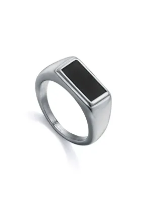 Anillo de hombre acero tipo sello