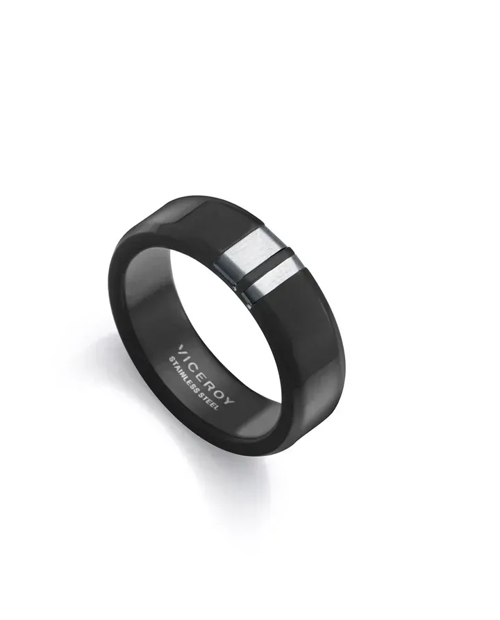 Anillo de hombre acero tipo sello