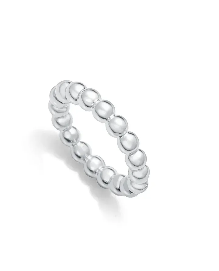 Anillo de acero chapado en plata 999 colección Laura Escanes