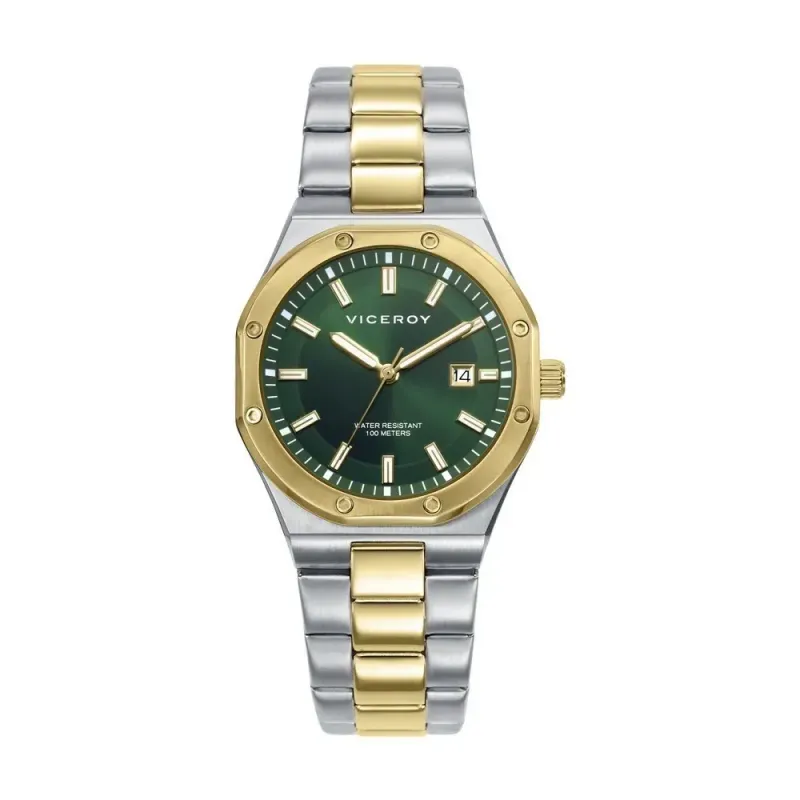 RELOJ ACERO IP DORADO BRAZALETE SRA
