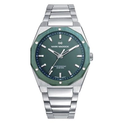 Reloj Mark Maddox Plateado y Verde Analógico Hombre Reloj Mark Maddox Plateado y Verde Analógico Hombre