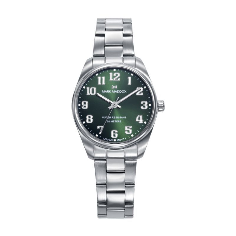 Reloj Mark Maddox Plateado y Blanco Analógico Mujer