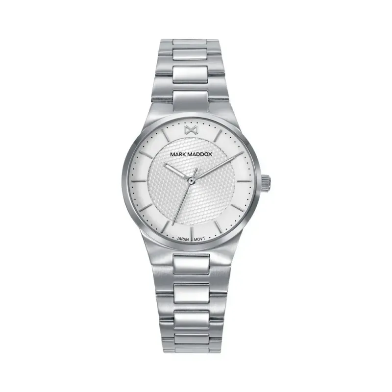 MM1031-07 - Reloj Mark Maddox mujer acero 31mm esfera plateada