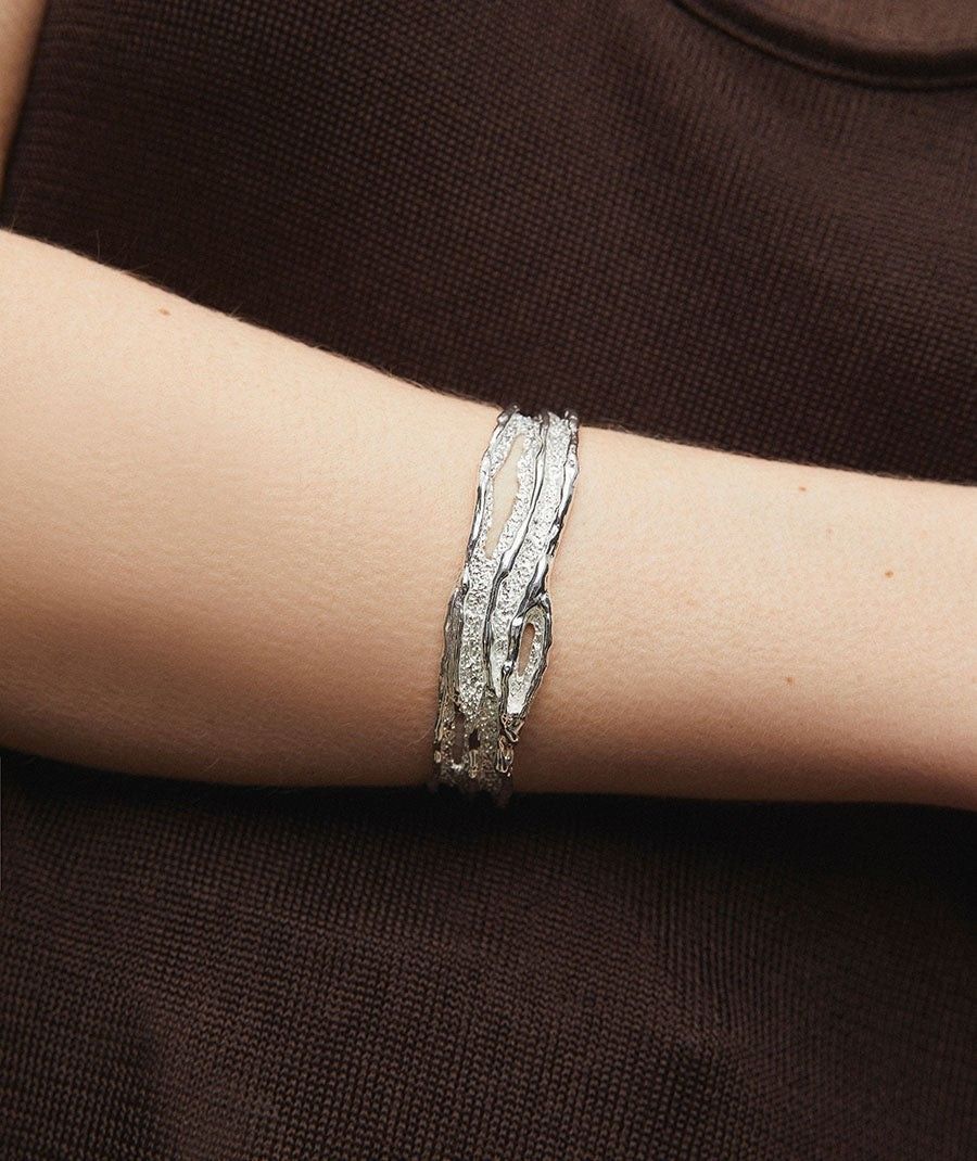 Brazalete abierto textura Sal Organic