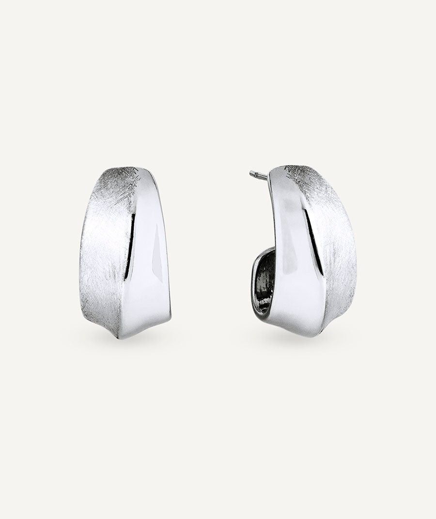 Pendientes semiluna textura Dual