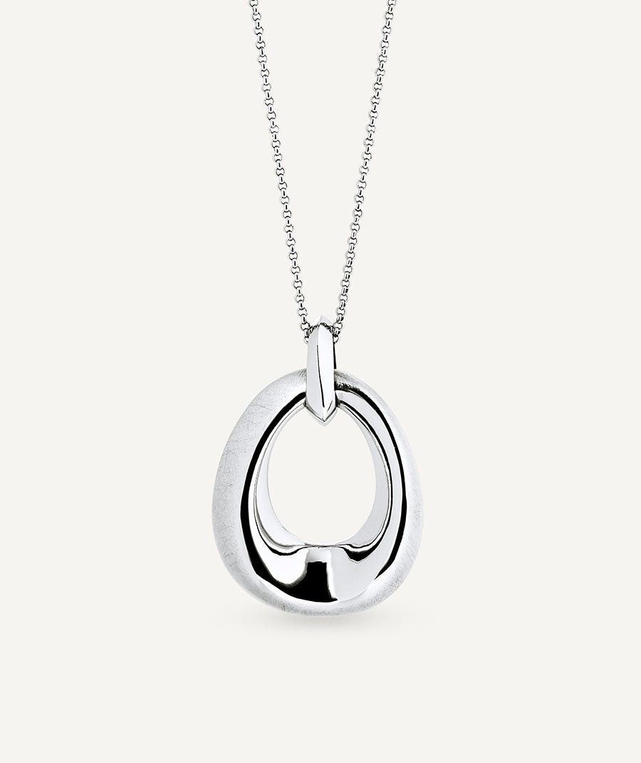 Colgante oval Volumen Textura Dual