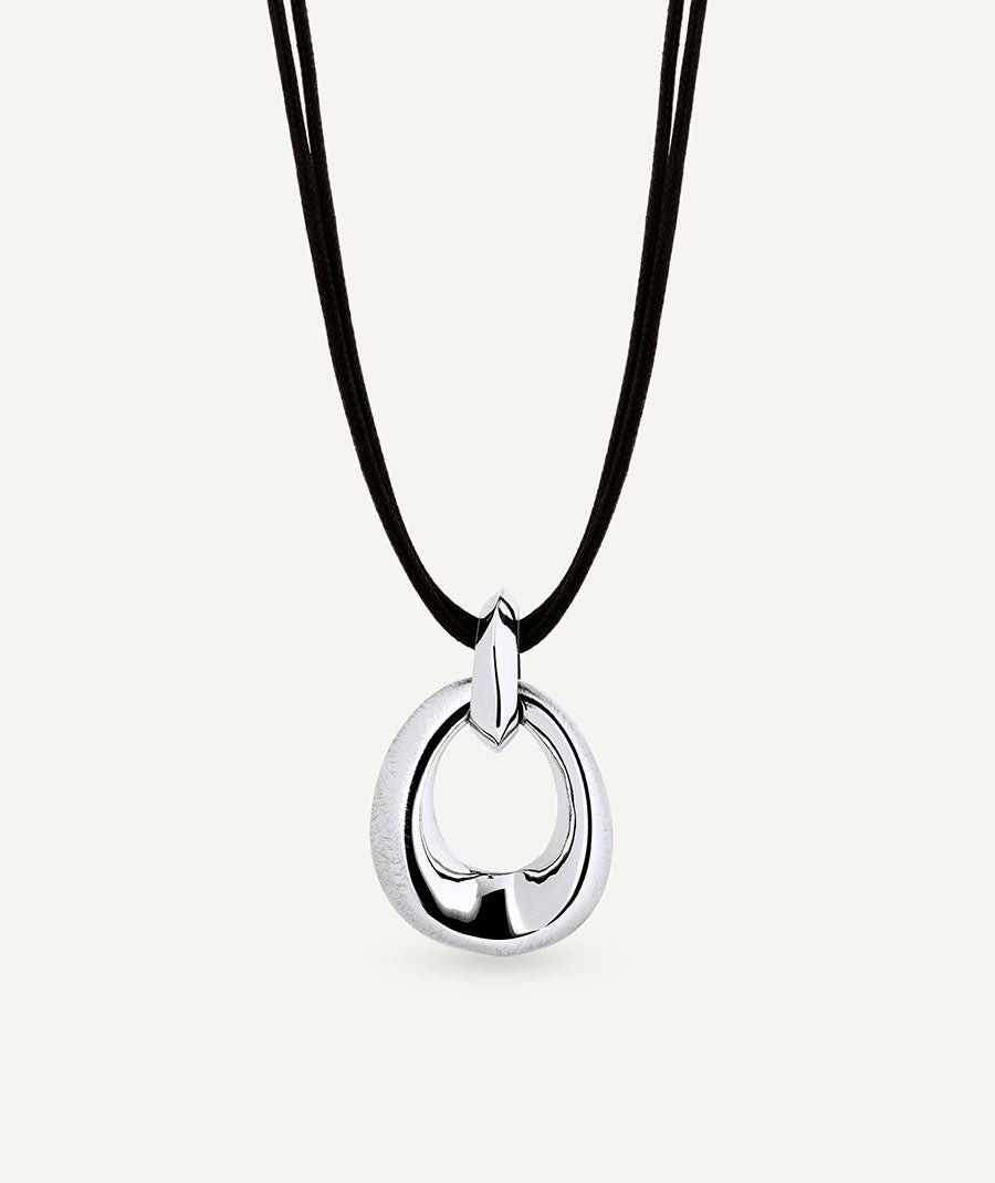 Colgante oval Volumen Textura Dual