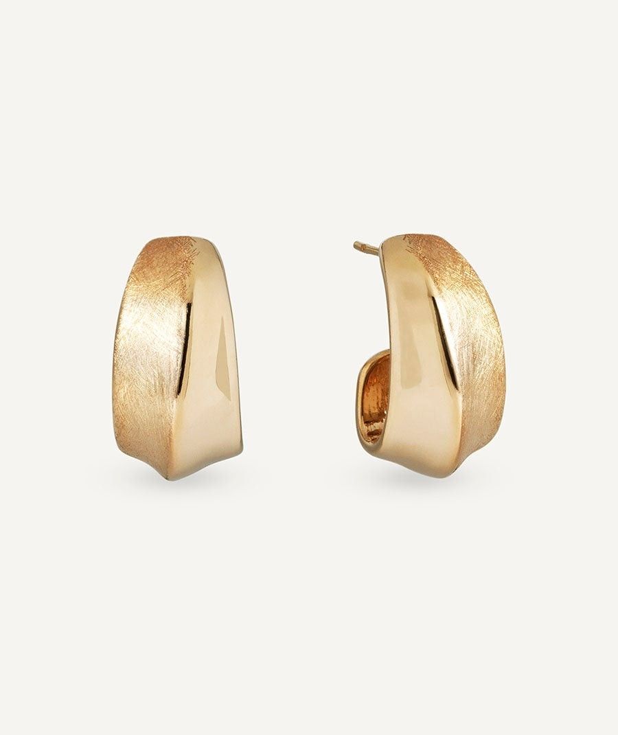 Pendientes semiluna Textura Dual