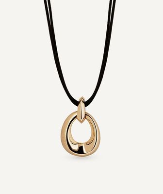 Colgante oval volumen textura Dual