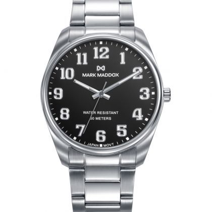 Reloj caja de acero 5 Atm,brazalete de acero,movimiento cuarzo