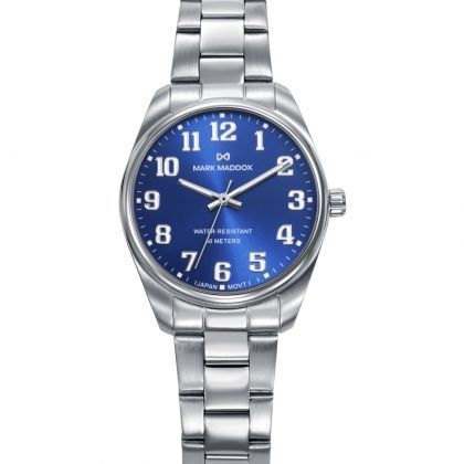 Reloj caja de acero 5 Atm,brazalete de acero,movimiento cuarzo