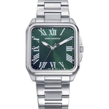 Reloj caja de acero,brazalete de acero,movimiento cuarzo