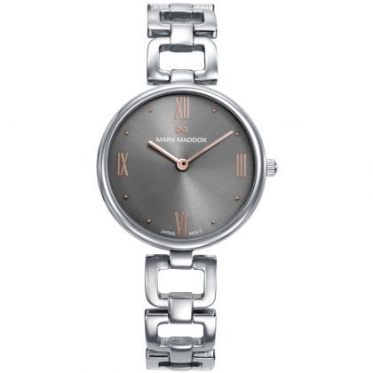 Reloj caja de acero,brazalete de acero,movimiento cuarzo