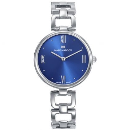 Reloj caja de acero,brazalete de acero,movimiento cuarzo