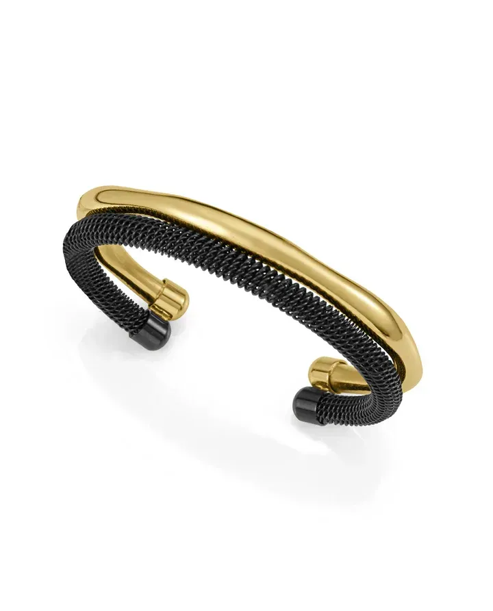 Pusl Acero Ip Dorado Y Negro Rigida Sra Fshn