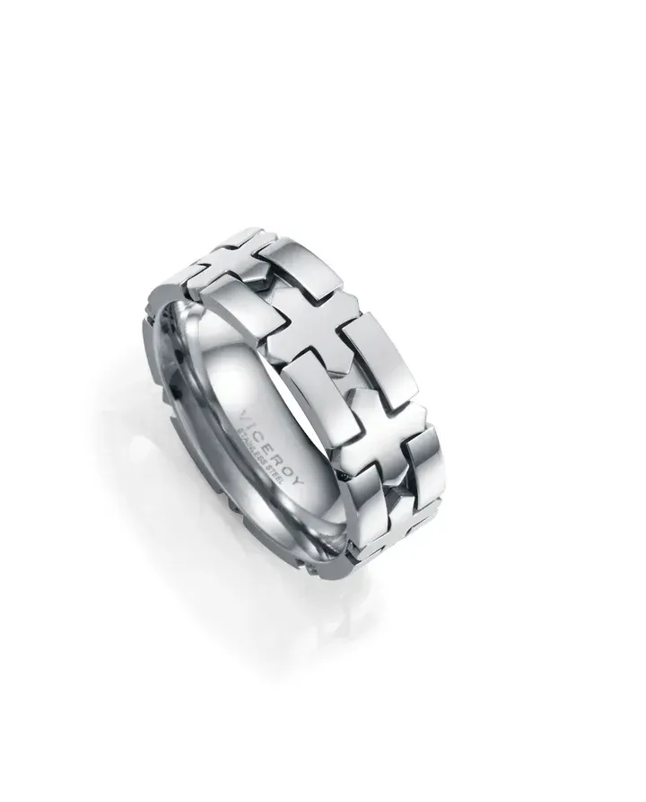 Anillo Acero Cruces Sr Fashion