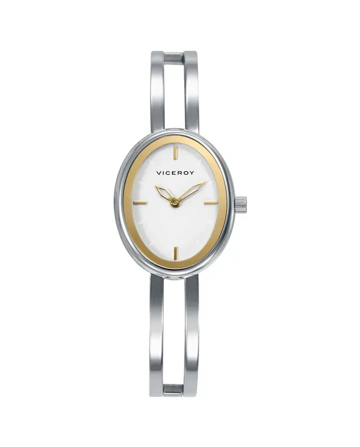 Reloj caja de acero,brazalete de acero, movimiento cuarzo