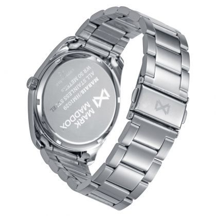 Reloj caja de acero 5 Atm,brazalete de acero,movimiento cuarzo