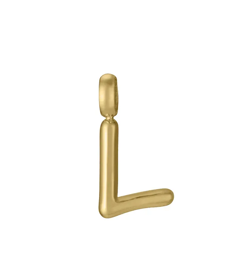 Colgante Letra L Acero Ip Dorado Sra Fashion