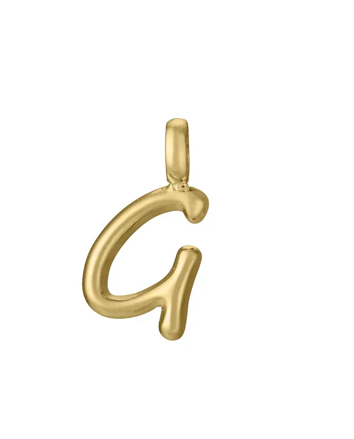 Colgante Letra G Acero Ip Dorado Sra Fashion