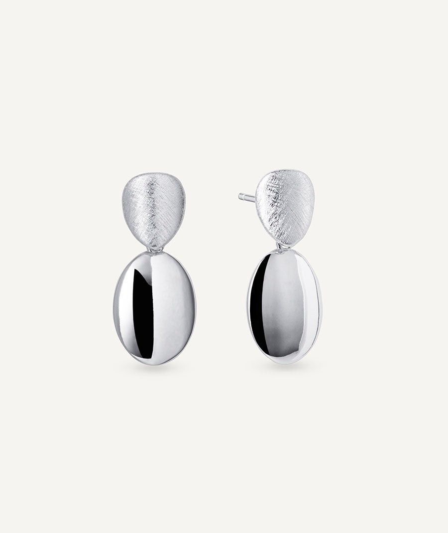 Pendientes largos Roser doble textura