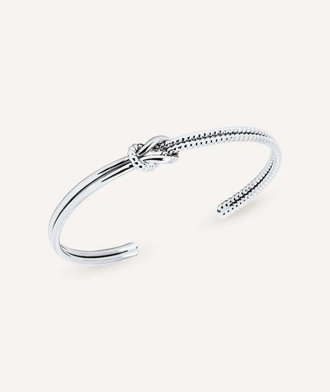 Brazalete rígido Nexo con doble textura