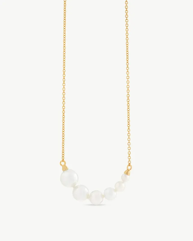 Collar Dorado con Perlas Petit