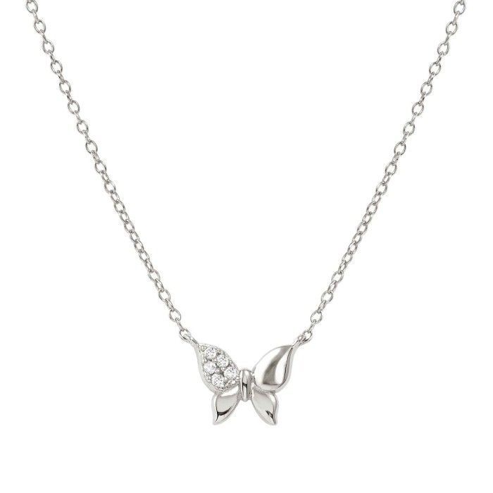 Gargantilla Nomination Petit Sparkle Mariposa Acero y Circonitas Blancas