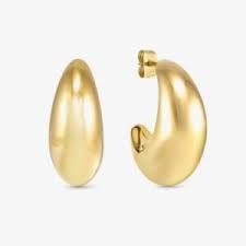 Pendientes de aro Ecclettica Gold Medium Dome