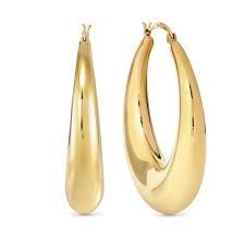 Pendientes ECCLETTICA de aro grande dorado Pendientes ECCLETTICA de aro grande dorado