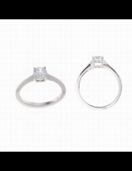 Anillo Plata Rodio Salvatore Circonita Garras