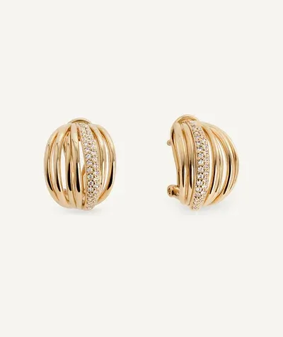 Pendientes semiluna tiras Allure con circonitas Pendientes semiluna tiras Allure con circonitas