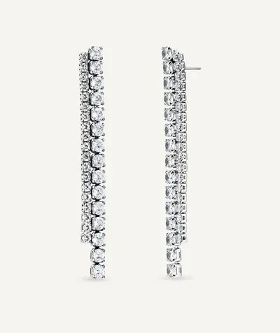 Pendientes largos Lucent cascada de circonitas