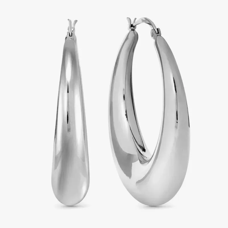 Pendientes de aro grandes de acero Ecclettica