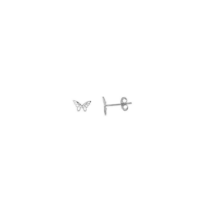 Pendientes Salvatore Mujer Mariposa Plata Baño Rodio