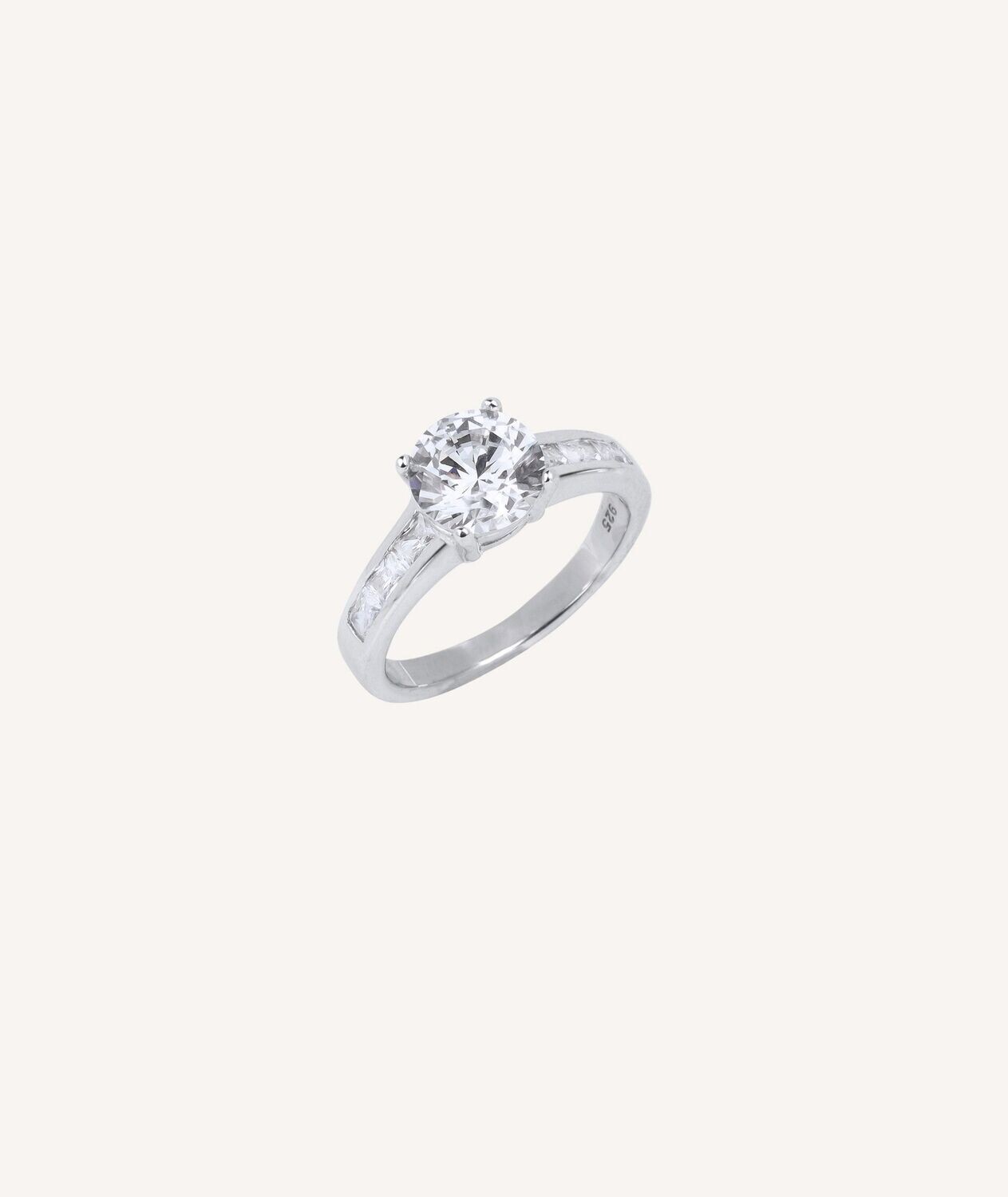 ANILLO  VIDAL&VIDAL  SOLITARIO CON CIRCONITA