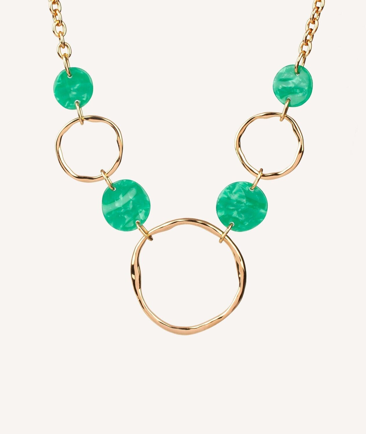 COLLAR  VIDAL&VIDAL ESLABONES Y CAREY VERDE