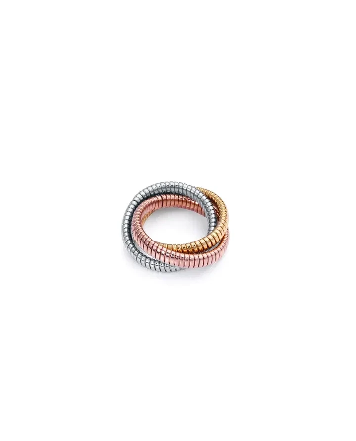 Anillos VICEROY  Chic de acero en Ip dorado e Ip rosa