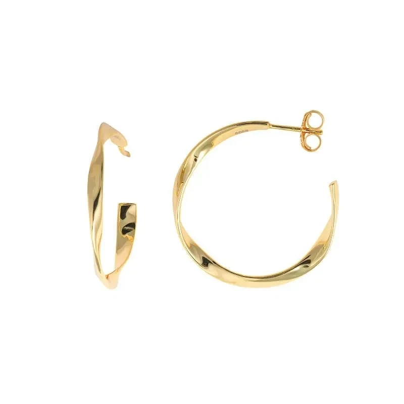 Pendientes Aros Salvatore Plata Ondulado
