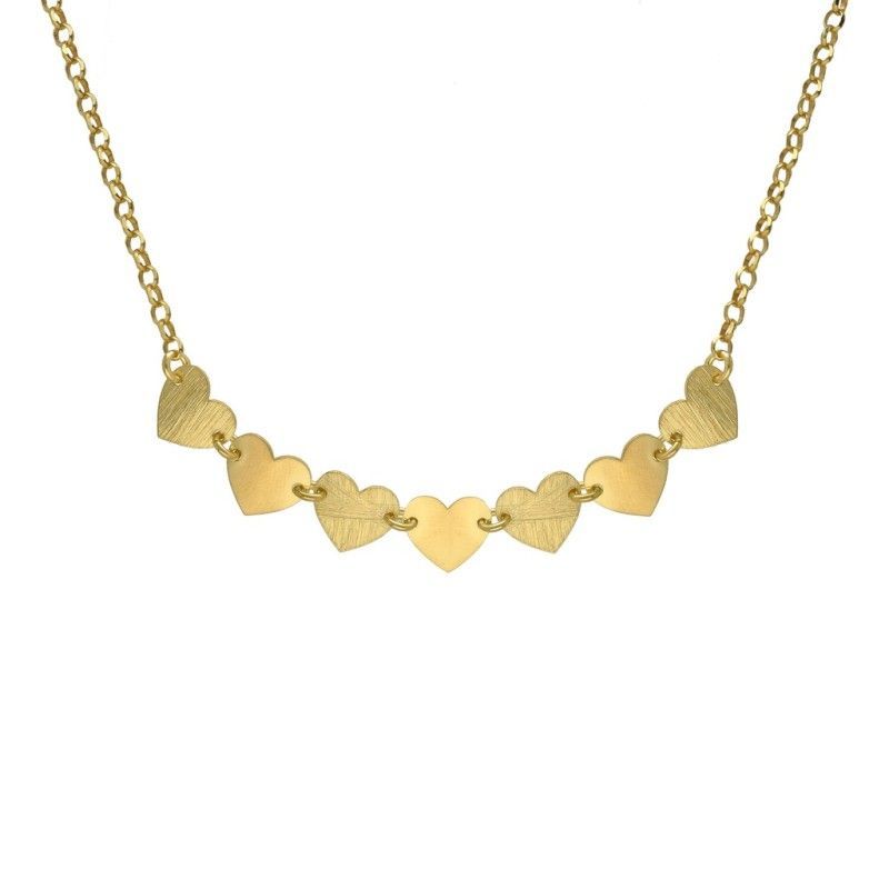 Collar de Victoria Cruz de plata de ley de 925 m/m chapado en oro.
