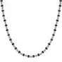 Collar de acero Instinct con piedra volcánica marina