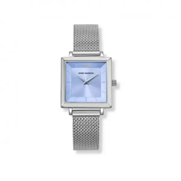 Reloj Mark Maddox cuadrado de acero para mujer con cadena Reloj Mark Maddox cuadrado de acero para mujer con cadena