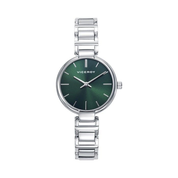 Reloj Viceroy Plateado y Verde Analógico Mujer