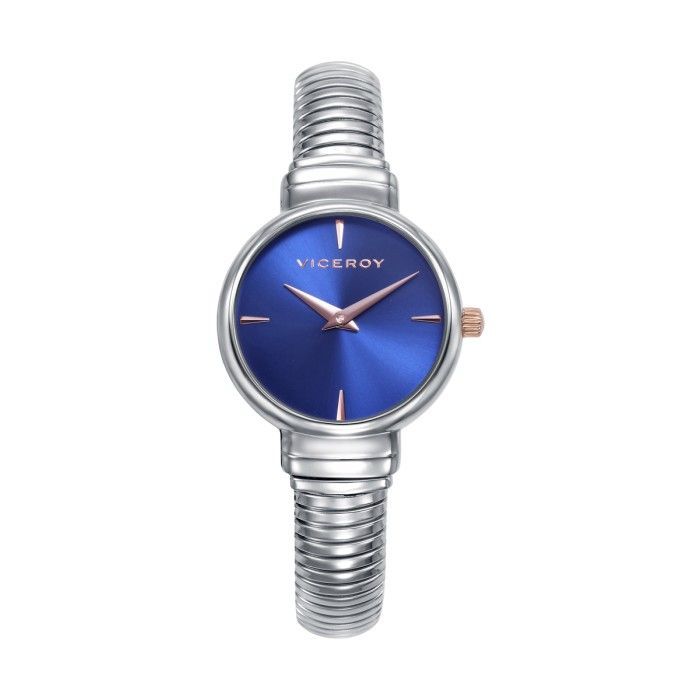 Reloj Viceroy Chic Plateado y Azul Analógico Mujer Reloj Viceroy Chic Plateado y Azul Analógico Mujer