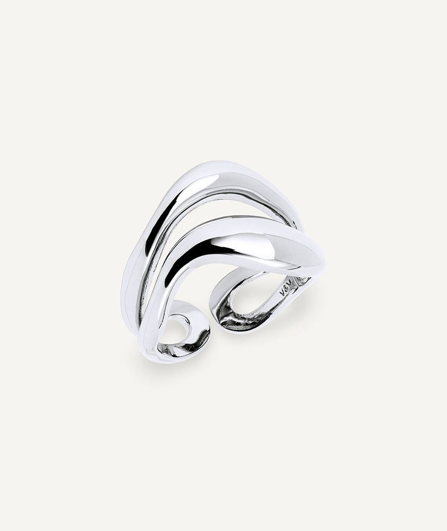 Anillo espiral liso Waves Anillo espiral liso Waves
