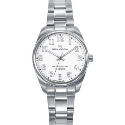 Reloj caja de acero 5 Atm,brazalete de acero,movimiento cuarzo