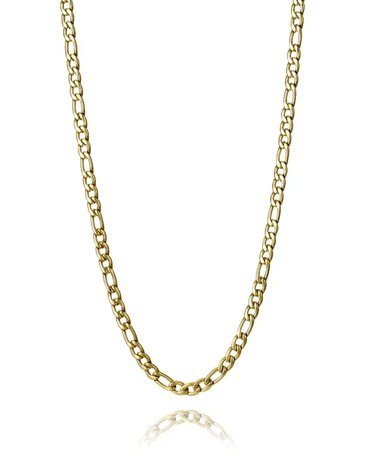 Collar de hombre de acero Ip dorado cadena Collar de hombre de acero Ip dorado cadena