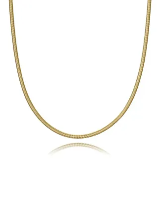 Collar Acero Y Titanio Ip Dorado Sra Fashion