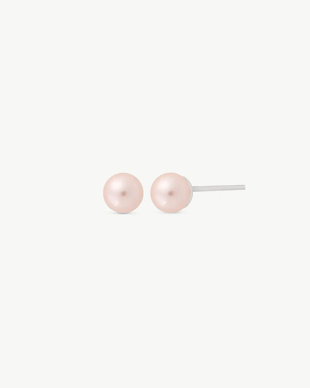 Pendientes Perla 4mm Rosa Lyra